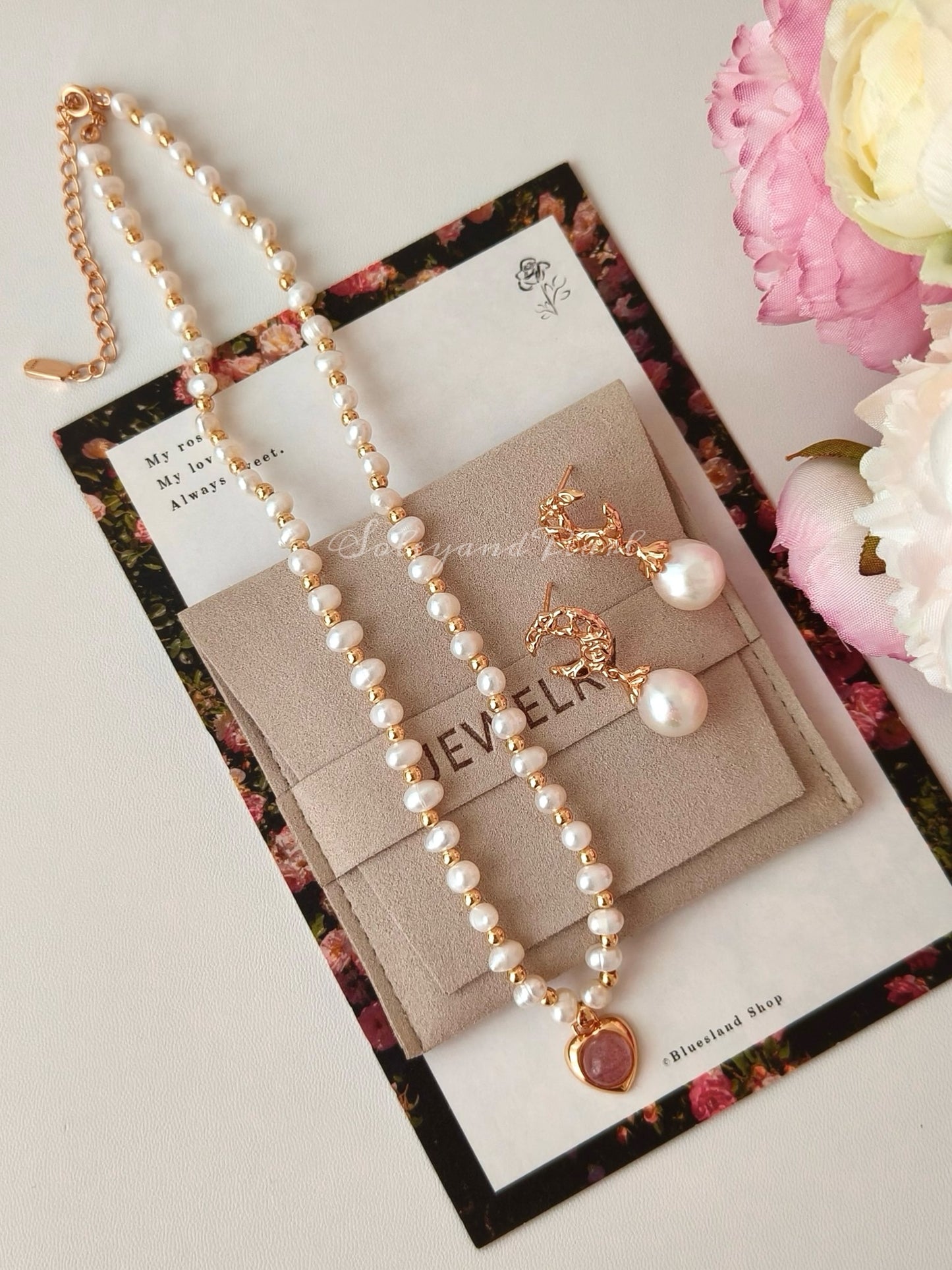 Strawberry Quartz Necklace