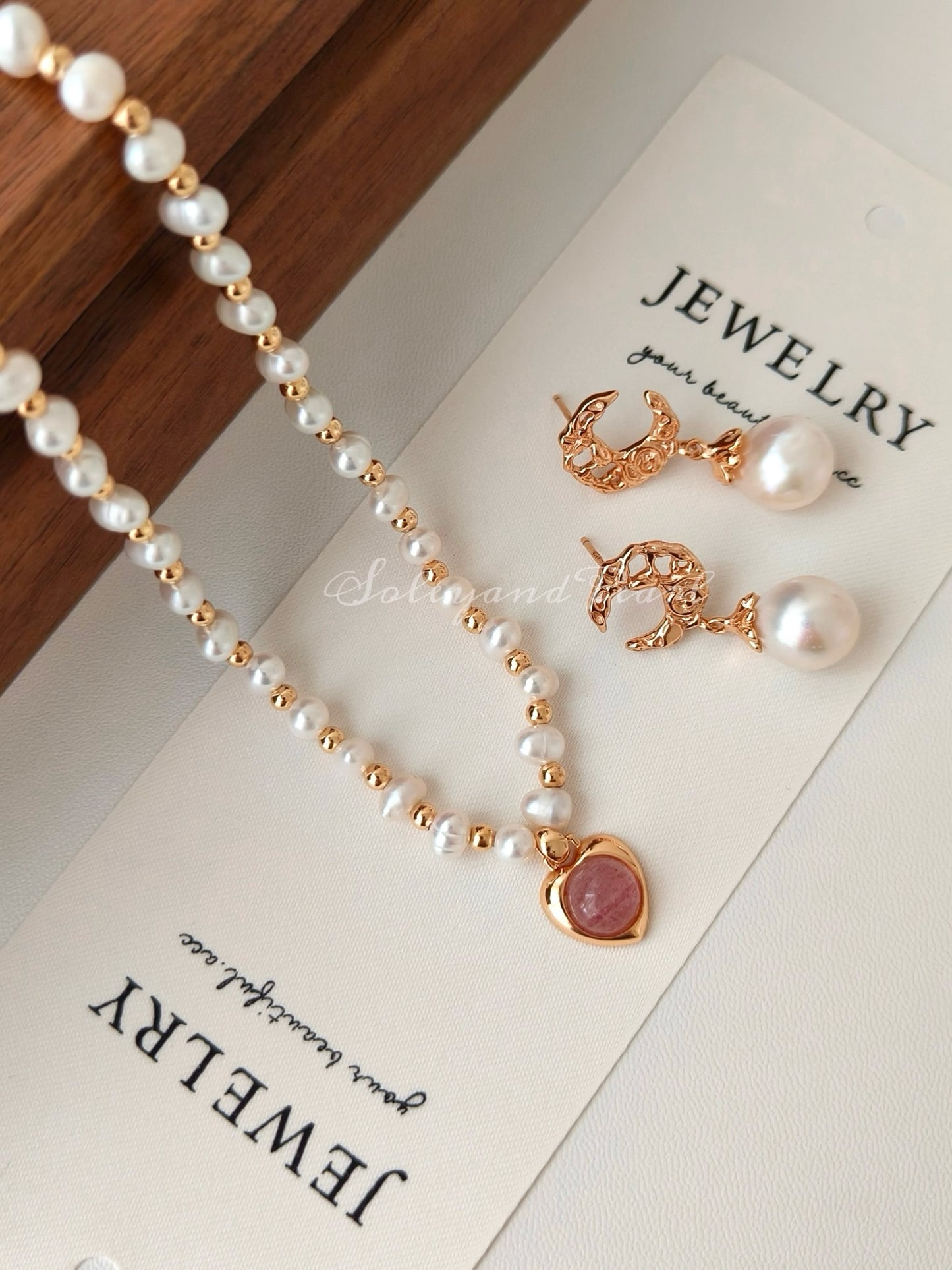 Strawberry Quartz Necklace